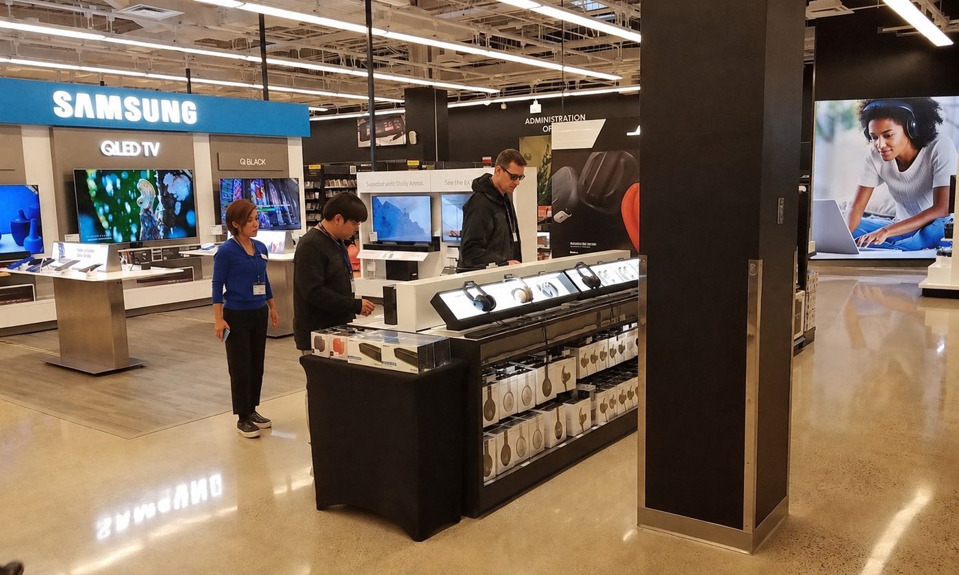 MSS-managed consumer electronics department in a military exchange