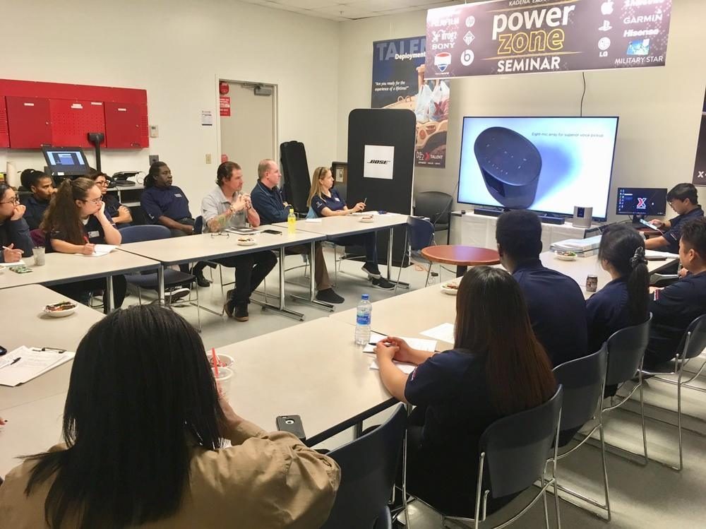 In-store training session